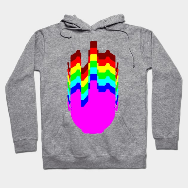 Rainbow Hawk Hoodie by Freq501